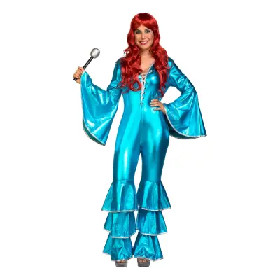 70-tals Disco Girl Maskeraddräkt - Medium/Large