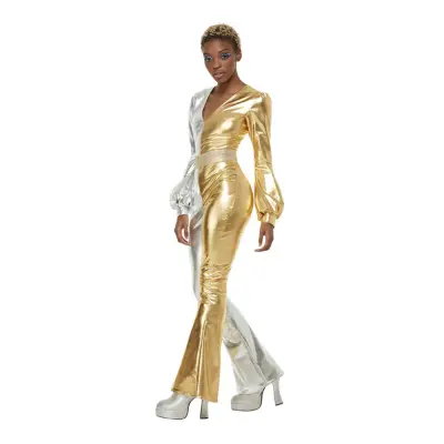 70-tals Discodrottning Maskeraddräkt - X-Small