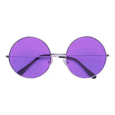 70-tals Glasögon Runda Stora - Lila