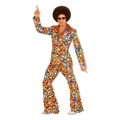 70-tals Herrkostym Disco Bubbles Maskeraddräkt - Medium