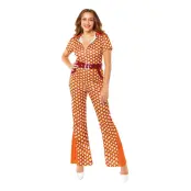 70-tals Retro Jumpsuit Maskeraddräkt - Large