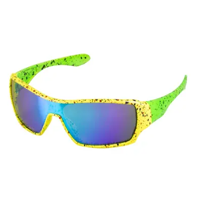 80-tals Glasögon Gul/Grön - One size