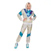 80-tals Holographic Träningsoverall - Small