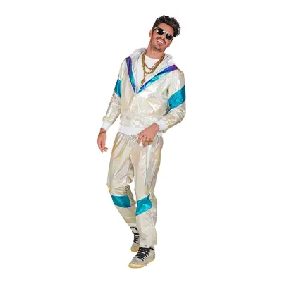 80-tals Holographic Träningsoverall - X-Large