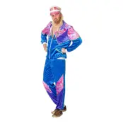 80-tals Träningsoverall Maskeraddräkt - Medium