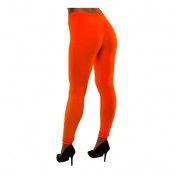 80-tals Leggings Neonorange - Medium/Large