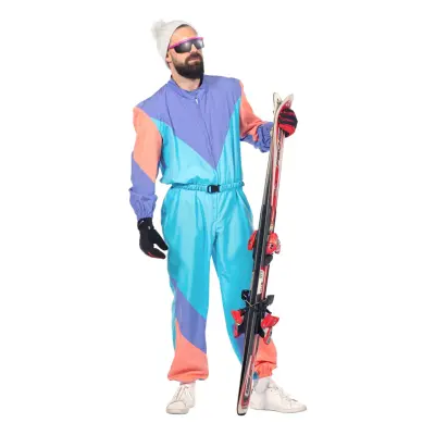 80-tals Retro Skidoverall Herr Maskeraddräkt - 54