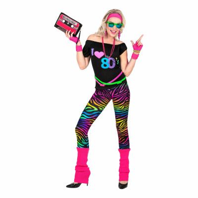 I Love 80s Maskeraddräkt - Medium