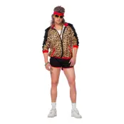 80-tals Träningsset Leopard Herr Maskeraddräkt - 52