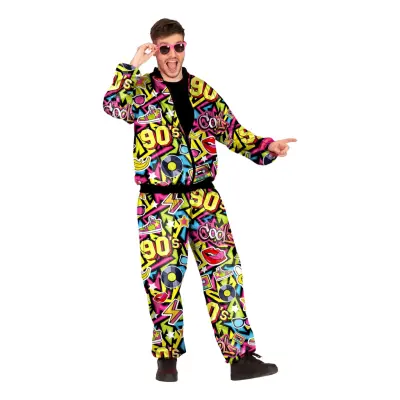 90's Tracksuit Herr Maskeraddräkt - Large