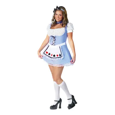 Alice i Underlandet Plus-size Maskeraddräkt - Plus size