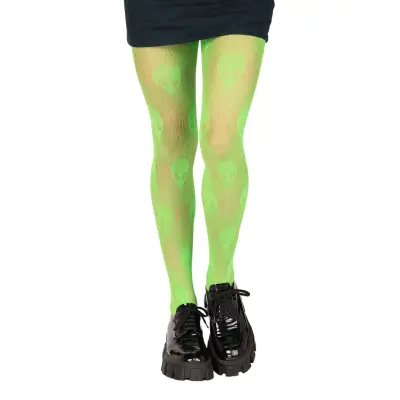 Alien Gröna Nätstrumpbyxor - One size