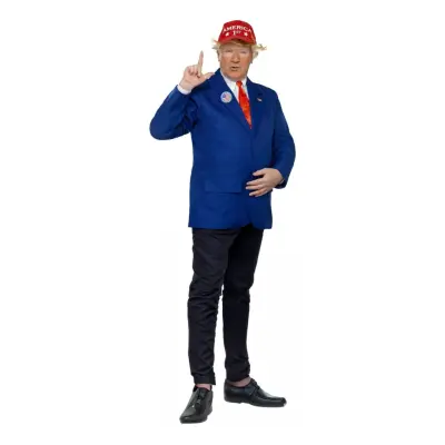 Amerikansk Expresident Maskeraddräkt - Large