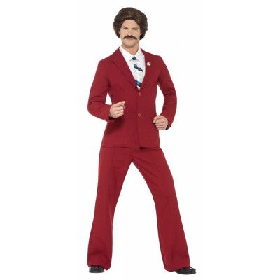 Anchorman Ron Burgundy Maskeraddräkt M