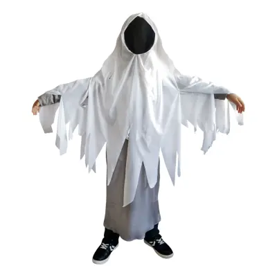 Ansiktslöst Spöke Barn Maskeraddräkt - Medium