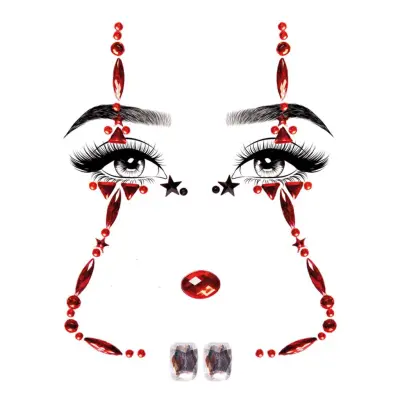 Ansiktssmycken Clown Face - One size