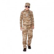 Armé Kamouflage Barn Maskeraddräkt - Medium