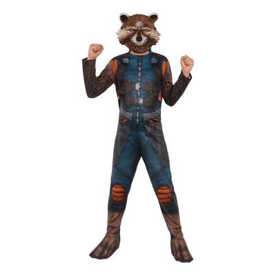 Avengers 4 Rocket Raccoon Barn Maskeraddräkt - Small