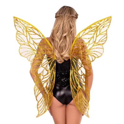 Axelbandslösa Vingar Älva Guld Deluxe - One size