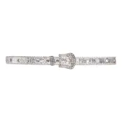 Bälte med Glitter Silver - One size