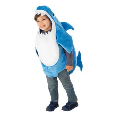 Baby Shark Blå Barn Maskeraddräkt - Small