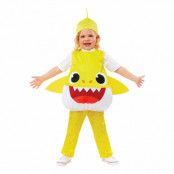 Baby Shark Gul Barn Maskeraddräkt - X-Small