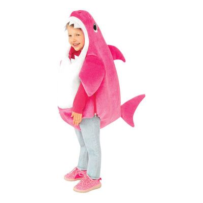Baby Shark Rosa Barn Maskeraddräkt - Small