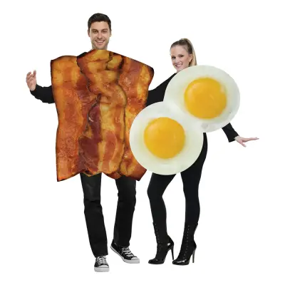 Bacon & Ägg Maskeraddräkter - One size