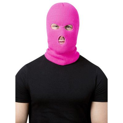 Balaclava/Rånarluva Neonrosa
