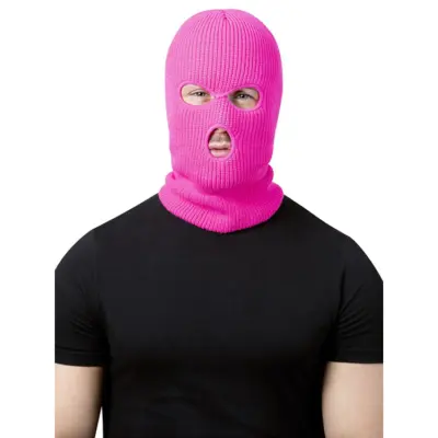 Balaclava/Rånarluva Neonrosa