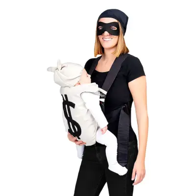 Bankrånare med Baby Maskeraddräkt - One size