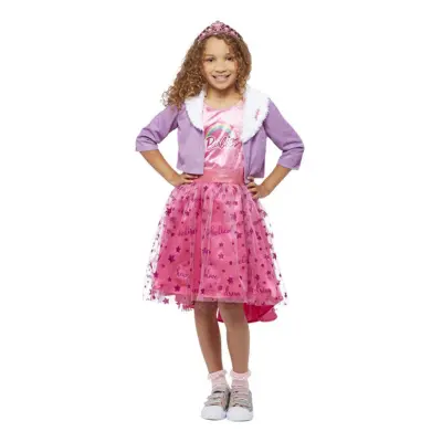 Barbie Prinsessa Deluxe Barn Maskeraddräkt - Large