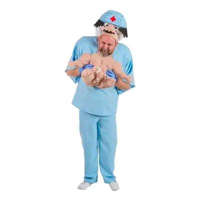 Barnmorska med Bebis Maskeraddräkt - One size