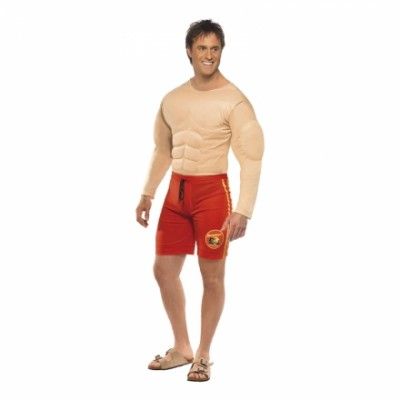 Baywatch Manlig Livräddare Maskeraddräkt - One size