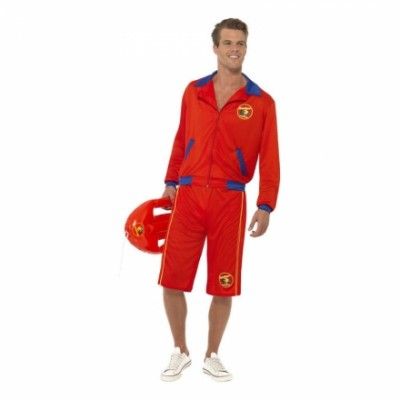 Baywatch med Långshorts Maskeraddräkt - Medium