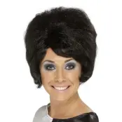 Beehive Peruk Svart