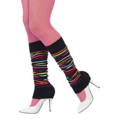 Benvärmare Neon Randiga - One size