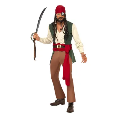 Berusad Pirat Maskeraddräkt - Medium