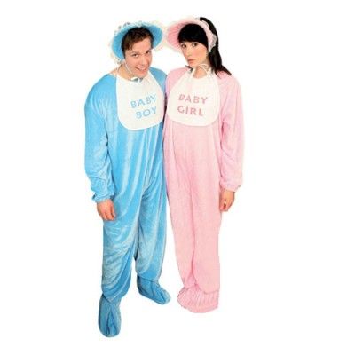 Big Baby Maskeraddräkt - Blå Large/X-large