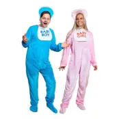 Big Baby Maskeraddräkt - Rosa Small/Medium