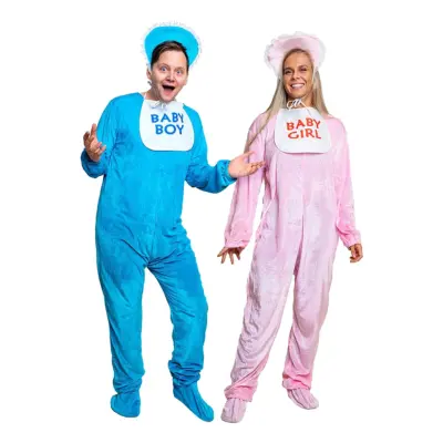 Big Baby Maskeraddräkt - Rosa Small/Medium