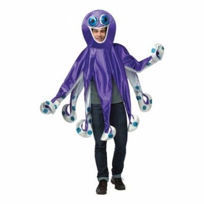 Bläckfisk Lila Maskeraddräkt - One size