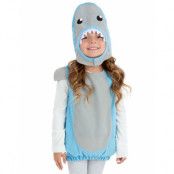 Blå Haj Kostym med Huva för Barn