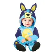 Blå Hund Bebis Maskeraddräkt - 12-18 mån