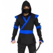 Blå Ninja Assassin kostym för män