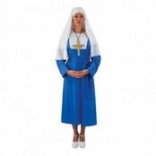 Blå Nunna Maskeraddräkt - One size