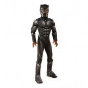 Black Panther Movie Deluxe Barn Maskeraddräkt - Small
