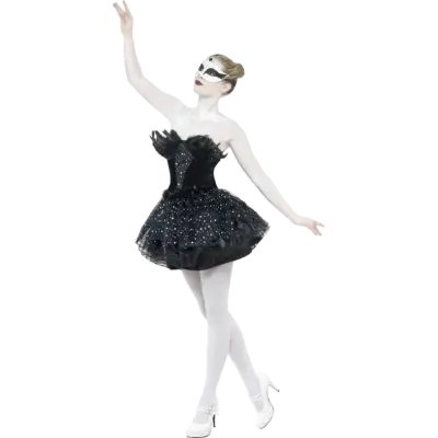 Black Swan Balettklänning Maskeraddräkt L