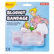 Blodigt bandage