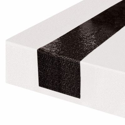 Bordslöpare med Paljetter Svart